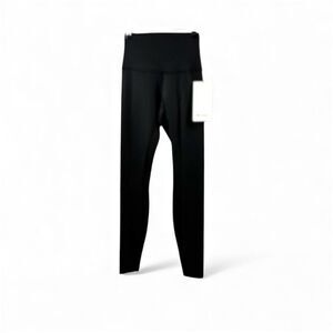 Lululemon NWT Align High Rise Full Length in Black Embossed Size 2